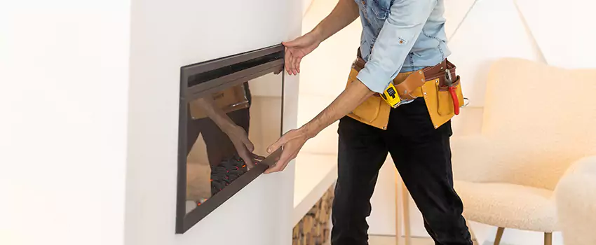 Metal Fireplace Installation in Welland, Ontario