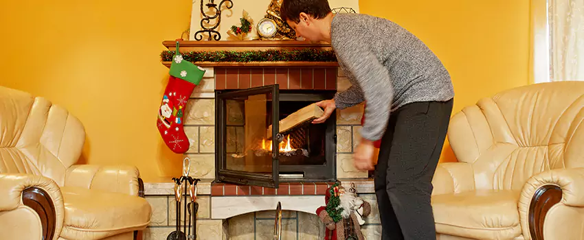 Rusted Metal Fireplace Restoration in Welland, Ontario